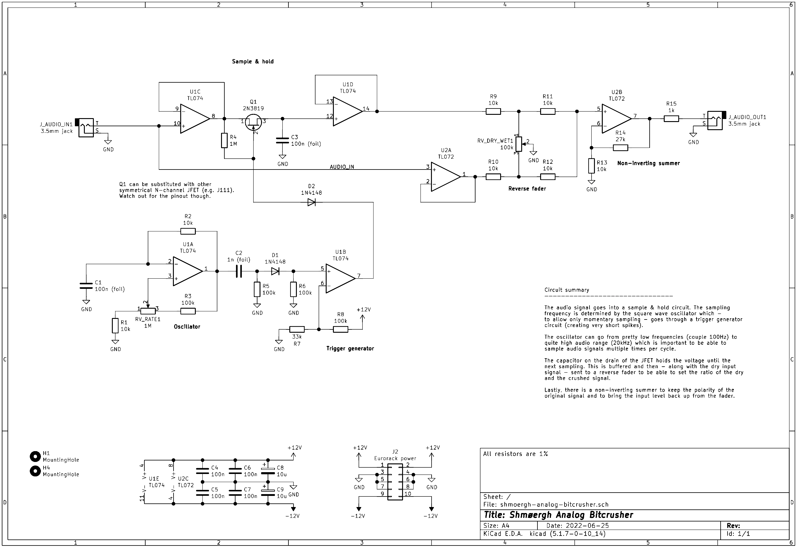 Analog bitcrusher